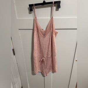 Victoria's Secret Blush Animal Print Pajama Romper